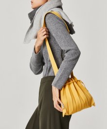 Lucky Pleats Knit Crossbag S Old Gold