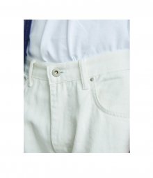 Strap Denim Pants(White)