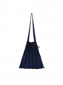 Lucky Pleats Knit M Starry Navy