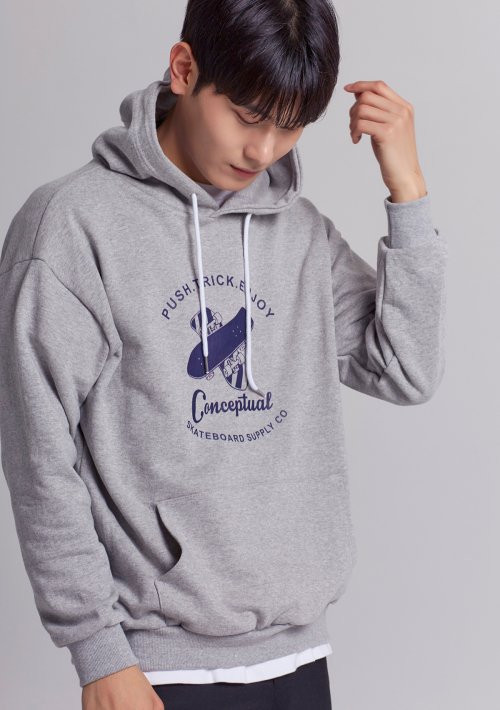 컨셉츄얼(conceptual) 스케이트보드 후디 3Color