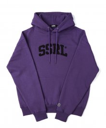 arch logo hood / purple
