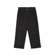 corduroy wide pants / black