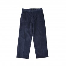 corduroy wide pants / navy