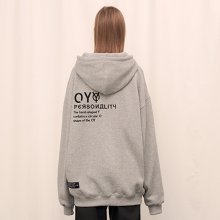 EMBROIDERY  HOODIE - GY