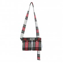 C&S CHECK BODY BAG - RED
