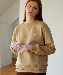 DOUBLE FRILL T-SHIRTS_BEIGE