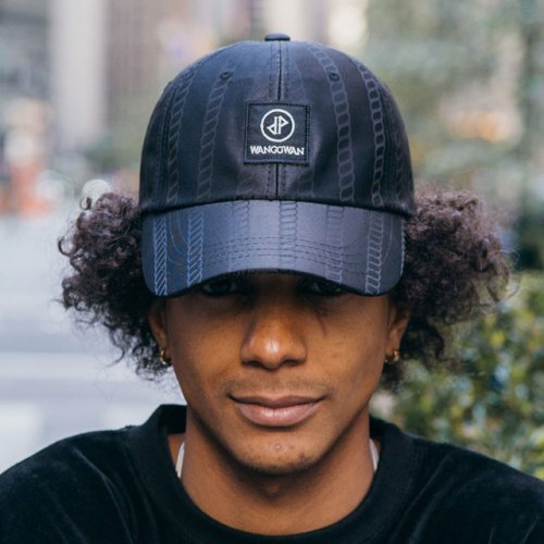 왕관(wanggwan) 로고 하우져 밧줄 볼캡 (Black)