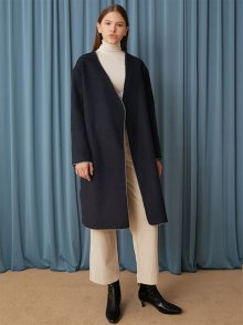 WOOL MELO COAT_NAVY