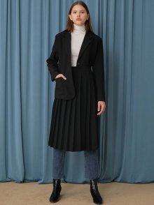 UNDER PLEATS JACKET_BLACK