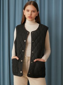 QUILTING VEST_BLACK