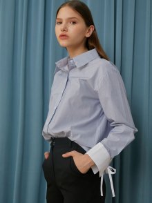 CUFFS STRING SHIRT_NAVY