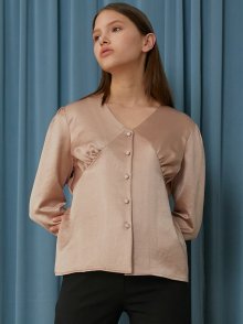 UNDER SHIRRING BLOUSE_PINK