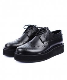 DAVID STONE DVS HIGH-SOLE WING-TIP SHOES