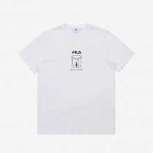 &lt;FILA X 우왁굳&gt;나작왁 반팔 티셔츠 (FS2RSA3W21XOWH)