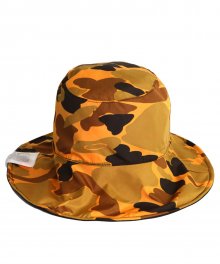 [unisex]MILITARY REVERSIBLE ORANGE BUCKET HAT