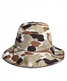 [unisex]MILITARY REVERSIBLE BROWN BUCKET HAT