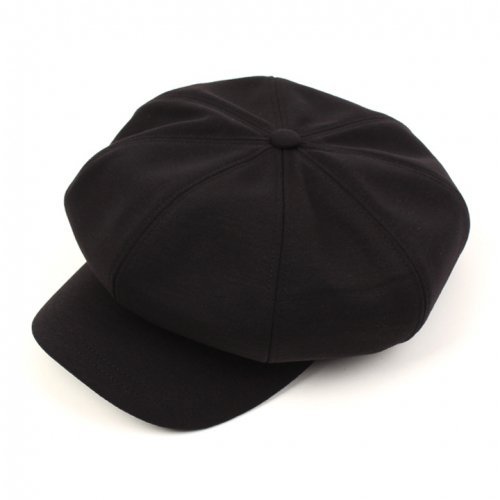 Black wool sales newsboy cap