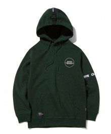 BUCKLE ARM TAPE HOODIE (DARK GREEN) [GHD007G43DE]