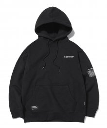 UNFORGETTABLE BACK PATCH HOODIE (BLACK) [GHD012G43BK]