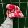 A/C / Aeiou Cap (F size) Warm Red Check