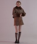 엠지엠지 스튜디오() wool check skirt_brown