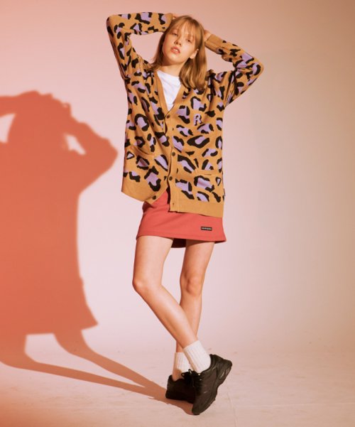 러닝하이(runninghigh) 밴딩 스웨트 스커트 [핑크]