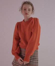 shirring knit_orange