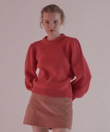 shirring knit_hot pink