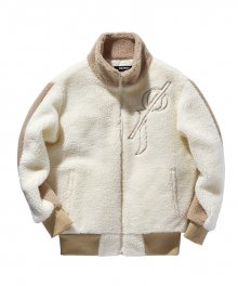 Heavy fur jacket - Cream