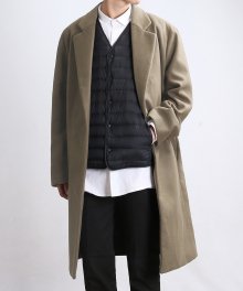 Woolen.Nap Single Coat (Khaki Beige)