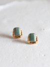 VINTAGE SQUARE EARRING [BLUE GREEN]