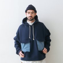 HOTEL SECURITY SOFT HEAVY WEIGHT B.D.U OVERSIZED HOODIE (MID NAVY)