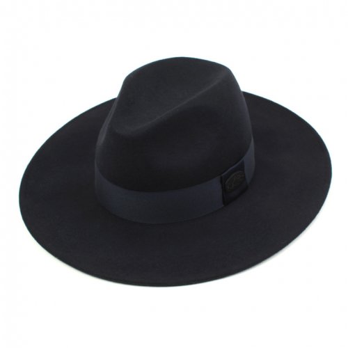 NV Line Wool Navy Fedora 울페도라
