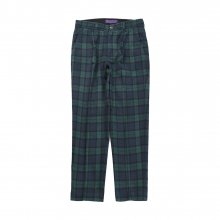 18FW WOOL PARTY PANTS GREEN CHECK