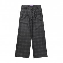 18FW COMFY RELAXED PANTS BLACK CHECK