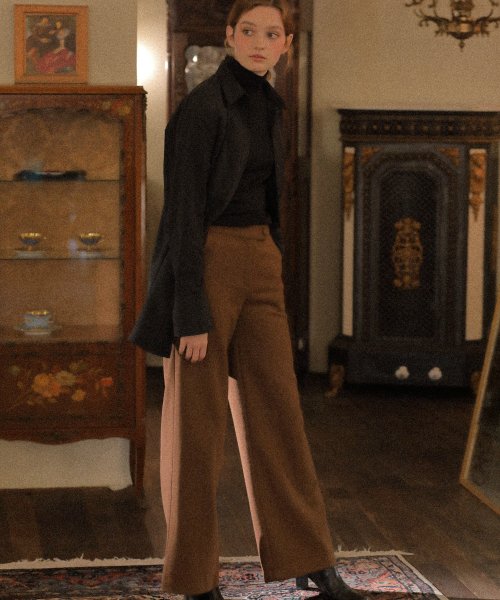 LV BUTTON SLACKS(BROWN)