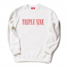 Ttriplenine Logo Sweat Shirt (White)
