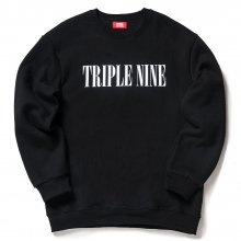 Ttriplenine Logo Sweat Shirt (Black/White)