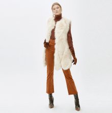 JINNY faux fur vest ivory