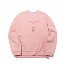 type B.[DISNEYxOP] :-P donald duck pink sweat shirt