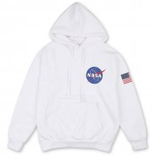 [기모] NASA Print Hoodie (SF2THU801WH)