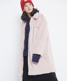 MG8F BASIC FUR COAT (PINK)