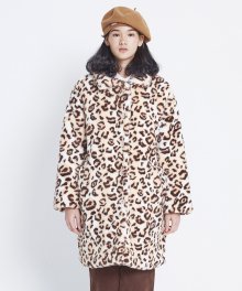 MG8F LEOPARD FUR COAT (IVORY)