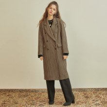R CHECK DOUBLE COAT_BR