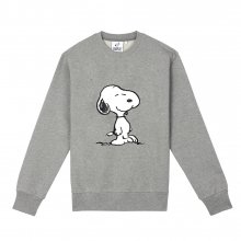 [FW18 Peanuts] Snoopy Sweatshirts(Melange Grey)