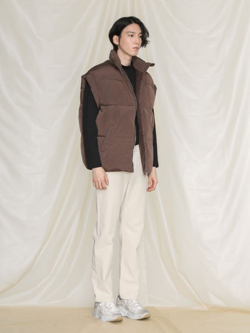 에프터글로우(AFTERGLOW) [UNISEX]PADDING VEST_BROWN - 47,900 | 무신사 스토어