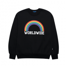 BASIC RAINBOW SYMBOL SWEATSHIRTS / BK