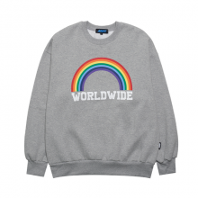 BASIC RAINBOW SYMBOL SWEATSHIRTS / GY