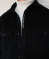 러시아어 드롭핏 레터링 헤비 코듀로이 셔츠 M3 shirts(Black)