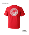 night light “bamboo” scotchlite octagon logo t shirt – red/white